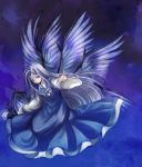  angel_wings blue multiple_wings muutzi sariel solo touhou touhou_(pc-98) wings 