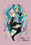  aqua_eyes aqua_hair boots character_name detached_sleeves hatsune_miku headset highres long_hair mirin_(youton_jou) musical_note necktie skirt solo thigh-highs thigh_boots thighhighs twintails very_long_hair vocaloid 