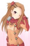  brown_hair cosplay evangelion:_2.0_you_can_(not)_advance forehead highres idolmaster long_hair minase_iori neon_genesis_evangelion plugsuit rebuild_of_evangelion shikinami_asuka_langley shikinami_asuka_langley_(cosplay) solo soryu_asuka_langley soryu_asuka_langley_(cosplay) souryuu_asuka_langley test_plugsuit wink yokke 