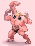  barefoot belt fusion jigglypuff machamp muscle no_humans pink_skin pokemon pokemon_(game) shirtless 