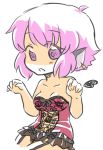  bare_shoulders breasts garter_straps higashi_yuki lingerie mystia_lorelei pink_eyes pink_hair solo touhou underwear wings 