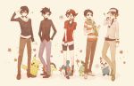  !? 5boys ;) alternate_costume bike_shorts cyndaquil embarrassed gold_(pokemon) haruka_(pokemon)_(cosplay) hiding jun_(pokemon)_(cosplay) kanoko33 kouki_(pokemon) mudkip multiple_boys n_(pokemon)_(cosplay) ookido_green_(cosplay) oshawott pokemon pokemon_(creature) pokemon_(game) pokemon_bw pokemon_dppt pokemon_gsc pokemon_hgss pokemon_rse red_(pokemon) red_(pokemon)_(classic) scarf shell shirt silver_(pokemon)_(cosplay) sleeping standing star striped striped_shirt touya_(pokemon) turtwig v wink yuuki_(pokemon) 