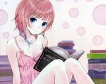  atelier_rorona book cleavage kishida_mel pink_hair rororina_fryxell 