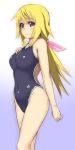  blonde_hair charlotte_dunois competition_swimsuit highres infinite_stratos long_hair one-piece_swimsuit purple_eyes sweta_(sakerflc) swimsuit violet_eyes 
