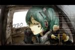  aqua_eyes aqua_hair car car_interior cellphone earphones english fingerless_gloves fingernails gloves hatsune_miku itou long_hair looking_at_viewer motor_vehicle nail_polish open_mouth phone profile solo twintails vehicle vocaloid 