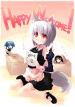  animal_ears black_hair blue_eyes blue_hair chibi engrish enmaided hat inubashiri_momiji kawashiro_nitori maid minigirl ranguage red_eyes shameimaru_aya shin_(new) short_hair silver_hair tail thigh-highs thighhighs touhou translated twintails wolf_ears wolf_tail 