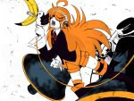  boots cable fuuga_koto headphones koi_wa_sensou_(vocaloid) long_hair orange_hair parody shorts solo thighhighs toucan utau very_long_hair vocaloid 