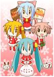  :3 :d akita_neru antlers bell blush bow cat chibi chibi_miku christmas cosplay dog drill_hair food gift hair_ornament hamo_(dog) hatsune_miku kasane_teto kiyone_suzu minami_(colorful_palette) open_mouth reindeer santa_costume side_ponytail slit_pupils smile snowflakes twintails utau vocaloid voyakiloid yowaneko 