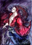  katana kibagami_genjuro kimono long_hair male redhead samurai samurai_shodown snk 