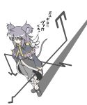  animal_ears highres mouse_ears mouse_tail naginami nazrin simple_background solo tail touhou white_background 