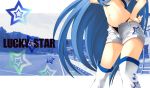  blue_hair izumi_konata long_hair lucky_star mr.aurich panties shorts underwear 