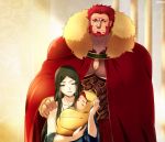  adult age_difference baby family fate/zero fate_(series) father_and_son genderswap green_hair if_they_mated jeran_(ggokd) long_hair lord_el-melloi_ii mother_and_son parody red_eyes red_hair redhead rider_(fate/zero) size_difference toga waver_velvet 