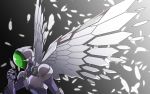  accel_world duel_avatar oukasirayami silver_crow solo wings 