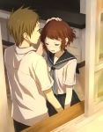  couple fukube_satoshi hyouka ibara_mayaka petting rito453 school_uniform serafuku 