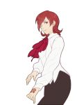  bad_id bow brown_eyes butubutubutubutu command_spell fate/zero fate_(series) red_hair redhead short_hair simple_background sola-ui_nuada-re_sophia-ri solo white_background 
