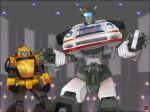  autobot bumblebee controller jazz_(transformers) mecha nintendo oldschool playing robot science_fiction transformers video_game wii 