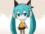  aqua_eyes aqua_hair chibi hatsune_miku headset highres long_hair odds_&amp;_ends_(vocaloid) project_diva_f skirt smile solo twintails ume_(rabbit_punch) vocaloid 
