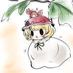  aki_minoriko aki_shizuha aki_shizuha_(crab) blonde_hair branch crab crab_on_head hat sack short_hair solid_circle_eyes sparkle touhou yume_shokunin 