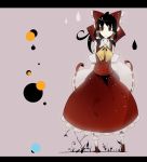  bow brown_hair detached_sleeves hair_bow hair_tubes hakurei_reimu open_mouth ponytail red_eyes ryuu ryuu_(tsukinoyuki) short_hair solo standing touhou wide_sleeves 