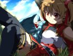  ayano brown_hair keiko silica sword_art_online thigh-highs twintails 