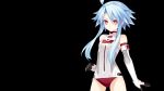  anf aqua_hair black bomberest elbow_gloves hyperdimension hyperdimension_neptunia long_hair neptunia red_eyes tsunako white_heart 