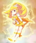  bike_shorts blonde_hair blueberry_(5959) boots breasts choker cure_peace erect_nipples kise_yayoi magical_girl ponytail precure skirt smile_precure! solo tiara yellow_eyes 