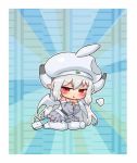  apple_inc. blush chibi hat horns personification plug red_eyes sankuma solo thigh-highs thighhighs wings 