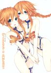  blue_eyes blush date_a_live highres orange_hair siblings tsunako twins yamai_kaguya yamai_yuzuru 