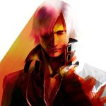  bust dante devil_may_cry hazama_(oow) shin_megami_tensei_iii:_nocturne solo trench_coat white_hair 