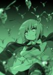  blonde_hair cape crossed_arms green_hair insect ryuu_(multitask) short_hair smile solo touhou wasp wings wriggle_nightbug 