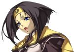  black_hair blue_eyes cape eunice_(spectral_force) hairband official_art open_mouth short_hair solo spectral_(series) spectral_force white_background 