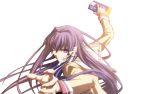  bad_id book clannad face fujibayashi_kyou fumei imizu_(nitro_unknown) long_hair purple purple_eyes purple_hair ribbon school_uniform seifuku wallpaper white 