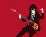 akiyama_mio bass_guitar guitar instrument k-on! red tamaoki_benkyou 