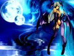  black dark jpeg_artifacts moon morrigan stalkers wings 