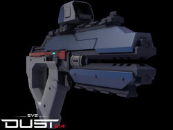  3d autodesk_3ds_max_(medium) black_background caldari_state_(eve_online) commentary copyright_logo copyright_name dust_514 eve_online flewda gun handgun highres logo no_humans official_art photoshop_(medium) realistic science_fiction simple_background weapon weapon_focus 