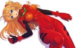  chikokuma long_hair lying neon_genesis_evangelion on_back plugsuit solo souryuu_asuka_langley wallpaper white 