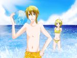  bikini kagamine_len kagamine_rin swimsuit vocaloid 