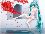  hatsune_miku leaves tagme vocaloid water 