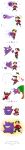  absurdres apple blush comic food fruit gastly gengar gold_(pokemon) hat haunter highres holding_hands lazi_(la21) musical_note pokemon pokemon_(creature) pokemon_(game) smile sweatdrop tears translated translation_request tree 