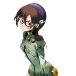  brown_hair evangelion:_2.0_you_can_(not)_advance glasses hairband hajime_(hajime-ill-1st) highres long_hair makinami_mari_illustrious neon_genesis_evangelion plugsuit rebuild_of_evangelion test_plugsuit twintails 