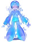  blue circuits coramune heart monochrome rockman rockman_(character) rockman_(classic) 