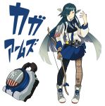  1girl adapted_costume alternate_costume bow female hayashimo_(kantai_collection) kaga_(kantai_collection) kaga_(kantai_collection)_(cosplay) kamen_rider kamen_rider_gaim_(series) kantai_collection lock_seed long_hair muneate parody rider_belt sengoku_driver tagme translated very_long_hair 