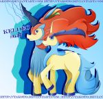  background blue_eyes hooves horse keldeo no_humans pokemon simple tail 