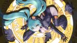  2d :q aqua_eyes aqua_hair bodysuit breasts bunny cleavage goggles goggles_on_head hatsune_miku long_hair looking_at_viewer nidy-2d- rabbit smile solo tongue twintails very_long_hair vocaloid 