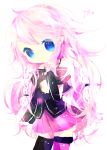  blue_eyes gegege_no_gengar ia_(vocaloid) pink_hair solo vocaloid white_background 