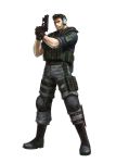  capcom chris_redfield combat_boots facial_hair gloves gun headset knee_pads knife load_bearing_vest official_art pistol pouches project_x_zone resident_evil sleeves_rolled_up solo stubble trigger_discipline weapon 