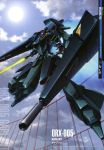  cloud clouds energy_sword gaplant gun gundam highres mecha no_humans official_art scan sky sun sword weapon zeta_gundam 