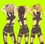 arms_up character_request from_behind looking_back male multiple_boys shiro_(reptil) short_hair simple_background standing tennis_no_ouji-sama 