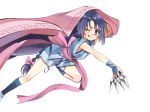  :p ;p black_hair blue_eyes blue_hair bow_tie bowtie braid cloak female hair_ribbon kunai long_hair makimachi_misao manji_(nanakirio) nanakirio ninja one_eye_closed pink_ribbon purple_eyes ribbon rurouni_kenshin sandals sash shorts single_braid solo tongue tongue_out very_long_hair violet_eyes weapon wink 