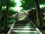  highres nature no_humans outdoors sany scenery stairs still_life 